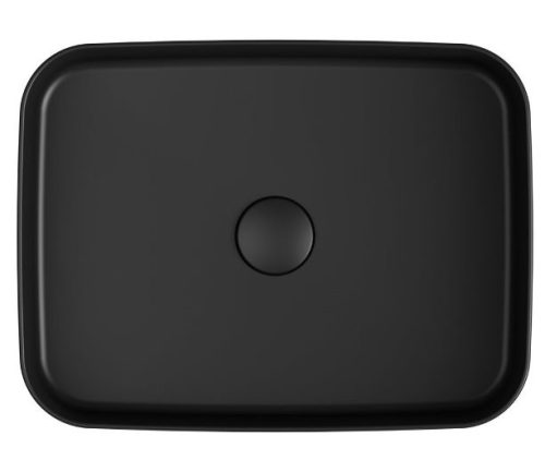 Sapho Infinity Rectangle 50x36 cm mosdó fekete