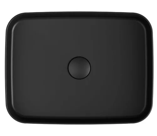Sapho Infinity Rectangle 50x36 cm mosdó fekete
