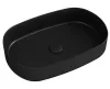 Sapho Infinity Oval 55x36 cm mosdó fekete