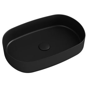 Sapho Infinity Oval 55x36 cm mosdó fekete