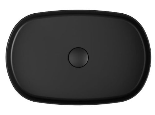 Sapho Infinity Oval 55x36 cm mosdó fekete