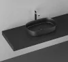 Sapho Infinity Oval 55x36 cm mosdó fekete