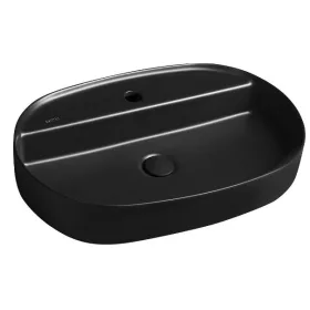 Sapho Infinity Oval 60x40 cm mosdó fekete