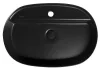 Sapho Infinity Oval 60x40 cm mosdó fekete