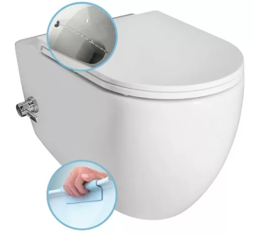 Sapho Infinity Rimless fali WC bidé csapteleppel
