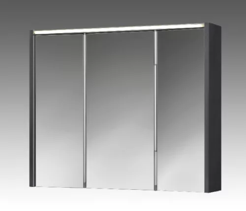 Arbo 73 cm tükrösszekrény LED világítással antracit szürke