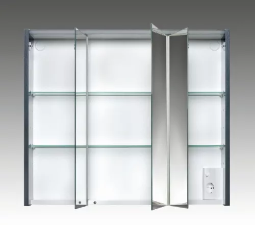 Arbo 73 cm tükrösszekrény LED világítással antracit szürke