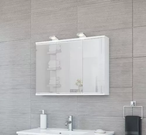 Lena 80 cm tükrösszekrény LED világítással