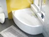 Daria 140x95 aszimmetrikus akril kád fotó balos