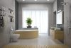 Azalia 160x105 Wellness hidromasszázs kád trópusi előlappal
