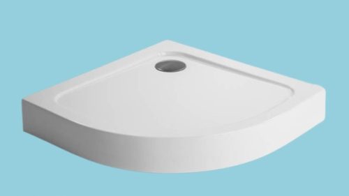 H2O Nero A 90x90 cm íves zuhanytálca