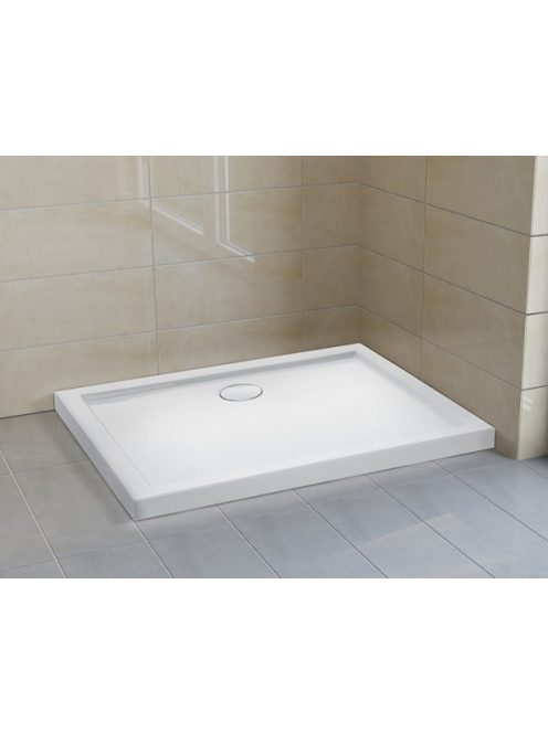 Nero Slim D 100x80 cm szögletes akril zuhanytálca