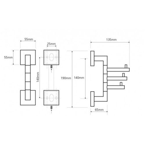 Sapho BEMETA Beta tripla fogas 