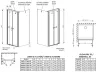 EOS II DWD+S 120x90 nyílóajtós zuhanykabin méretek