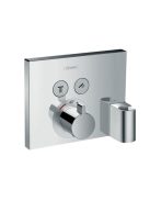 ShowerSelect falsík alatti termosztátos csaptelep 2 fogyasztóhoz Porter szettel