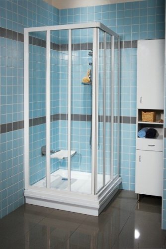 ASRV3 - 75 szögletes zuhanykabin átlátszó