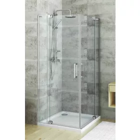   Roltechnik GDO1N+GDO1N 100x100 szögletes nyíló ajtós zuhanykabin