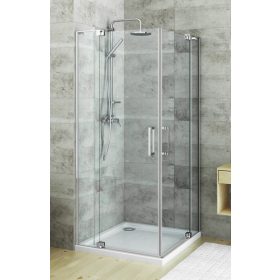   Roltechnik GDO1N+GDO1N 80x80 szögletes nyíló ajtós zuhanykabin