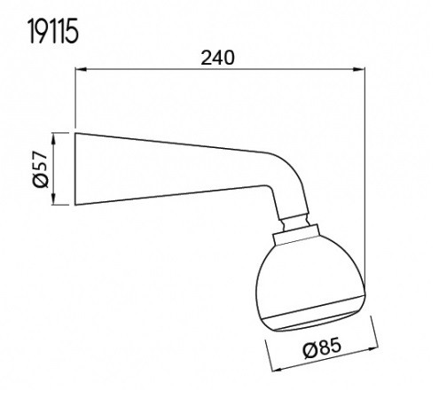 Fali kifolyószár zuhanyfejjel méretei