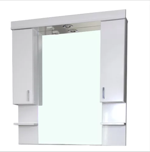 Tükrös szekrény dupla led világítással 100x95 cm