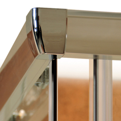 BLRV2-90 szögletes zuhanykabin alumínium keret