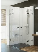 BSRV4-100 szögletes, nyílóajtós zuhanykabin + B-set