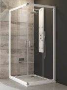 BLRV2K 80x80 szögletes zuhanykabin tranparent
