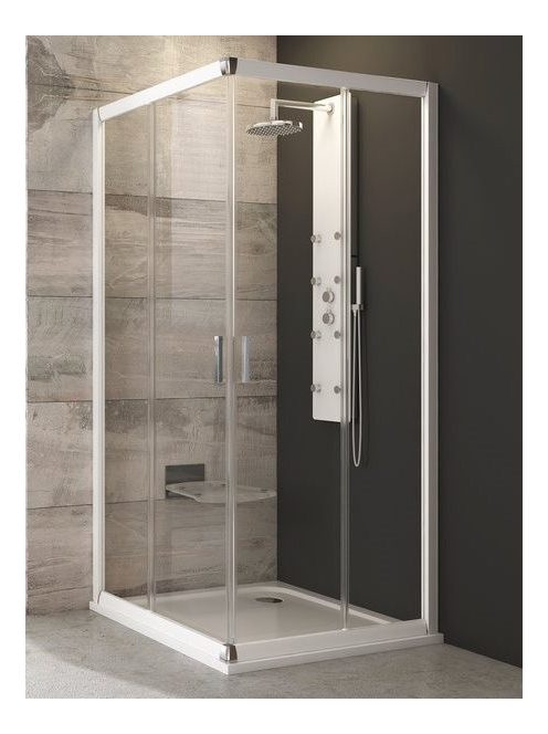 BLRV2K 100x100 szögletes zuhanykabin tranparent