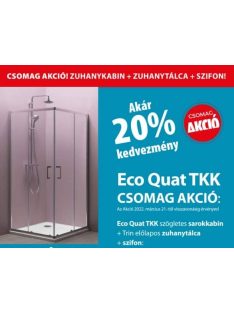 Eco Quat TKK 80 szögletes sarokkabin szett