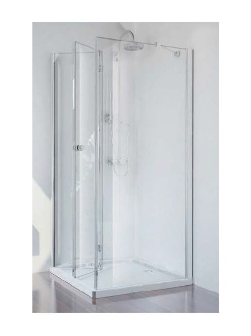 Smartflex 90x80 szögletes csuklóajtós zuhanykabin