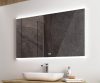 Spoty 100x65 cm LED tükör zene lejátszóval és órával