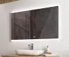 Spoty 100x65 cm LED tükör zene lejátszóval és órával