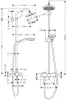 Croma 100 Showerpipe zuhany csapteleppel 