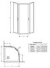 Premium Plus A 1900 85x85 íves zuhanykabin méretei
