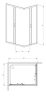 Premium Plus C 80x80 szögletes zuhanykabin méretei