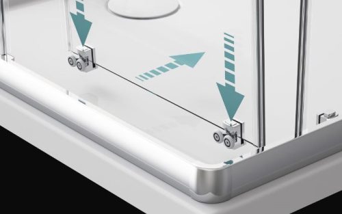 Radaway Premium Plus DWJ 105 cm tolóajtós zuhanyajtó