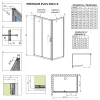 Radaway Premium Plus DWJ+S 150x80 tolóajtós zuhanykabin