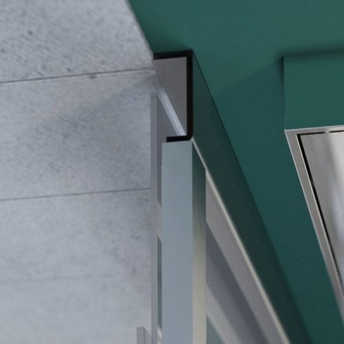 Állítható króm fali profil