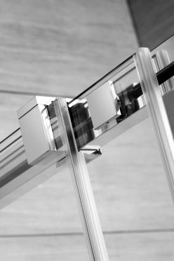 Espera KDJ 120x80 szögletes tolóajtós zuhanykabin 8 mm vastag biztonsági üveg