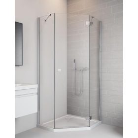 Radaway Essenza New PTJ 100x100 ötszögletű zuhanykabin