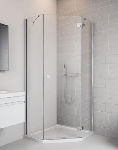 Radaway Essenza New PTJ 100x100 ötszögletű zuhanykabin