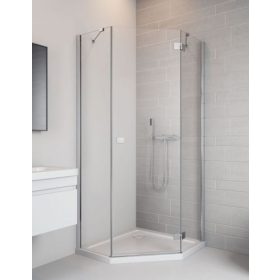 Radaway Essenza New PTJ 80x80 ötszögletű zuhanykabin