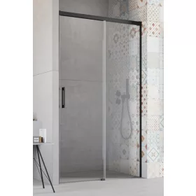 Radaway Idea Black DWJ 130 cm tolóajtós zuhanyajtó