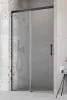 Radaway Idea Black DWJ 130 cm tolóajtós zuhanyajtó