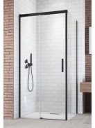 Idea Black KDJ 100x70 cm tolóajtós zuhanykabin