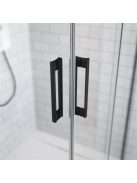 Idea Black KDJ 120x90 cm tolóajtós zuhanykabin fogantyúk