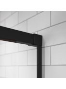 Idea Black KDJ 120x90 cm tolóajtós zuhanykabin fekete profil