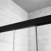 Idea Black KDJ 120x90 cm tolóajtós zuhanykabin üveg