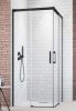 Radaway Idea Black KDD 80x80 cm tolóajtós zuhanykabin
