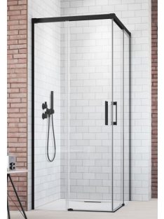 Idea Black KDD 80x80 cm tolóajtós zuhanykabin
